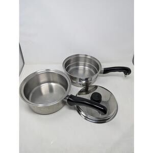Saladmaster 3 Quart Saucepan &  Lid System 7 TP304-316 Surgical Stainless Steel